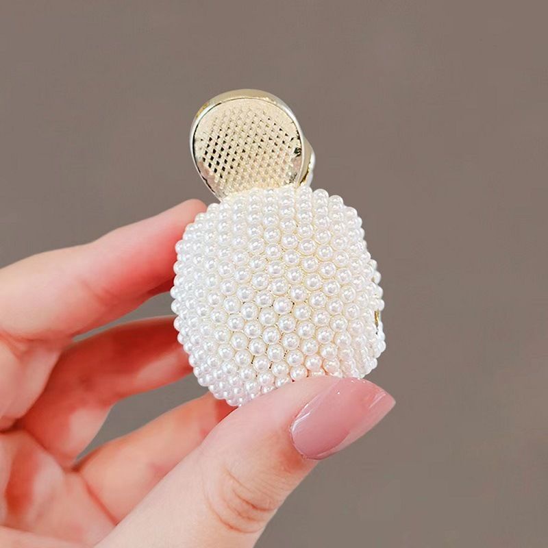 Ahellogirl Kẹp Tóc Kim Loại Đính Đá Và Ngọc Trai Nhân Tạo Phong Cách Hàn Quốc Mới