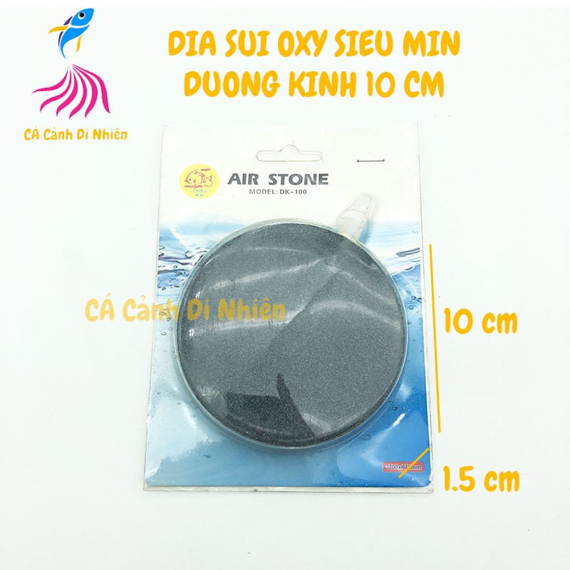 Sủi Oxy đĩa siêu mịn đường kính 10 cm cho hồ cá cảnh AIR STONE