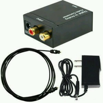 Bộ Chuyển Đổi Optical Audio To RCA Audio - Digital To Analog Audio R/L có nguồn adapter ổn định