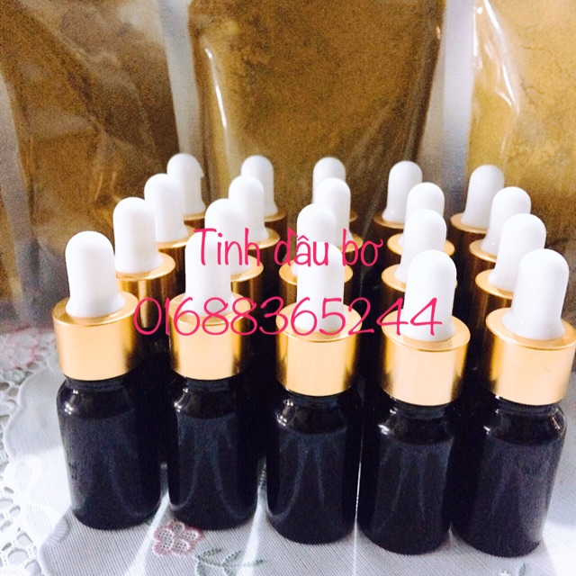 tinh dầu và bột bơ