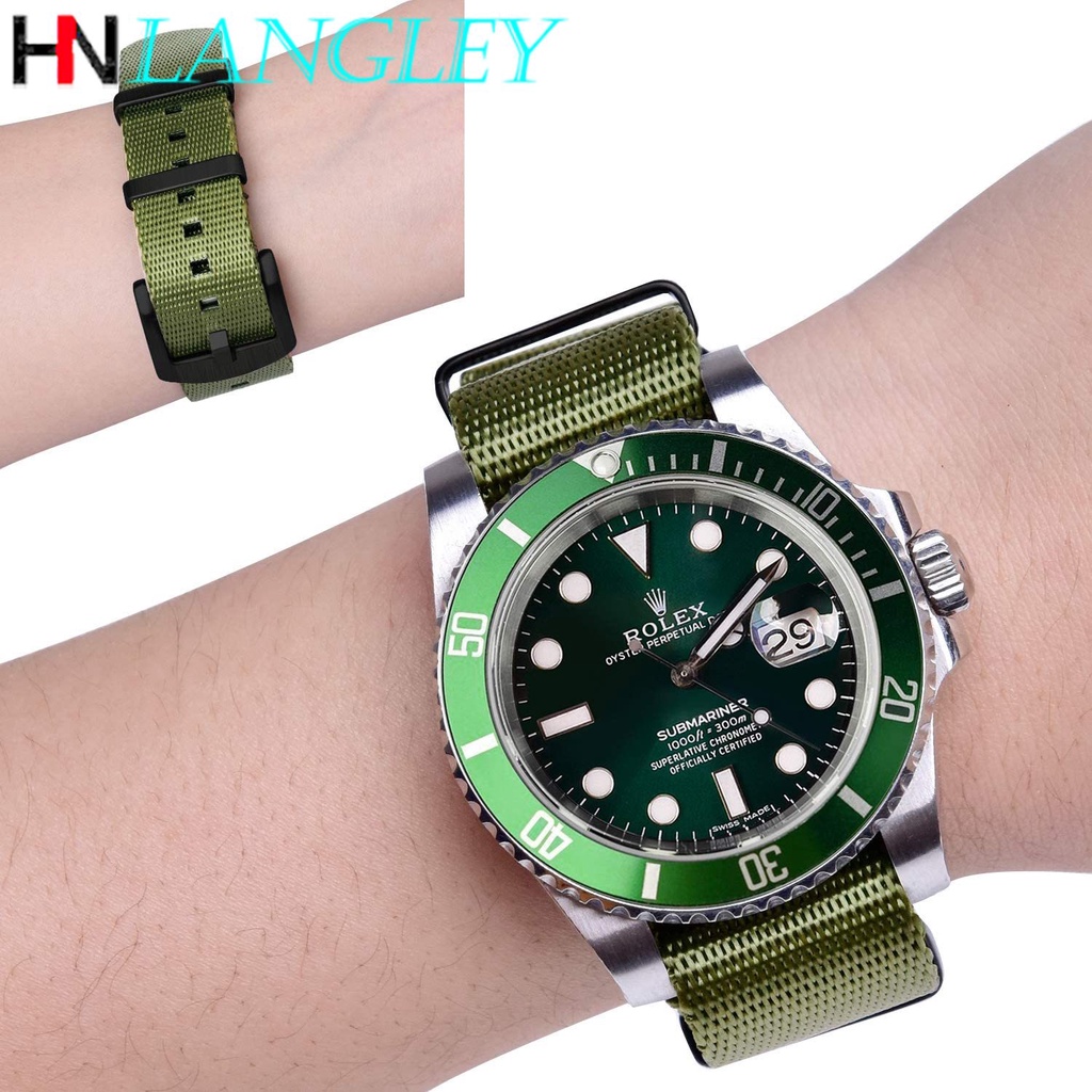 Dây Đeo Đồng Hồ Nylon Co Giãn Cao Cấp 20mm 22mm