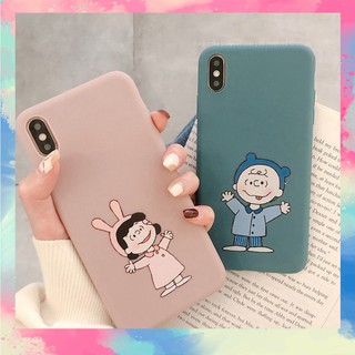 Ốp Lưng Iphone Silicon dẻo bảo vệ máy tốt Cặp Đôi Brown - S146