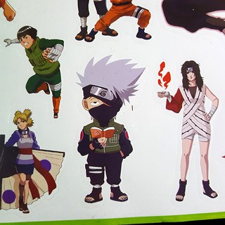 Tấm sticker dán chủ đề NARUTO ( kích thước 27cm x 37cm )