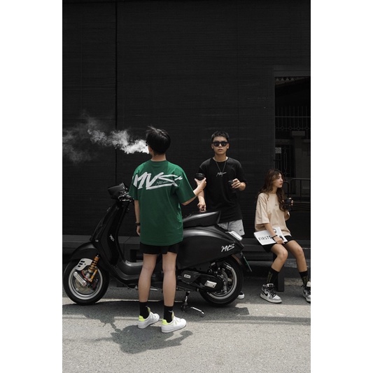 Áo thun unisex MVS dáng rộng, in tràn taycó thêm 2 màu mới