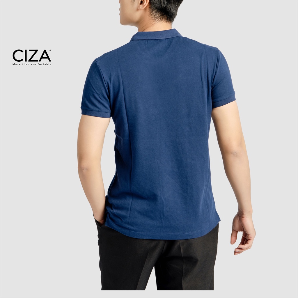 Áo phông polo nam trơn CIZA, ngắn tay có cổ, form basic ôm người, vải cotton thoáng mát APNS01