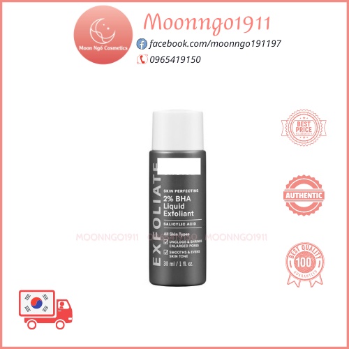 [MINI-FULLBOX] Dung dịch loại bỏ tế bào chết P.A.U.L.A Liquid Exfoliant 10ml