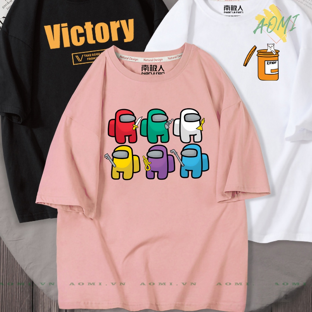 ÁO THUN GAME AMONG US TAY NGẮN AOMIVN NAM NỮ ÁO PHÔNG TRẺ EM GIA ĐÌNH CẶP ĐÔI HOT TREND 2021 | BigBuy360 - bigbuy360.vn