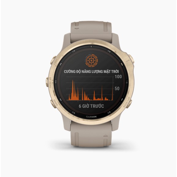 Đồng hồ thông minh Garmin Fenix 6S Pro Solar - Hàng Chính Hãng