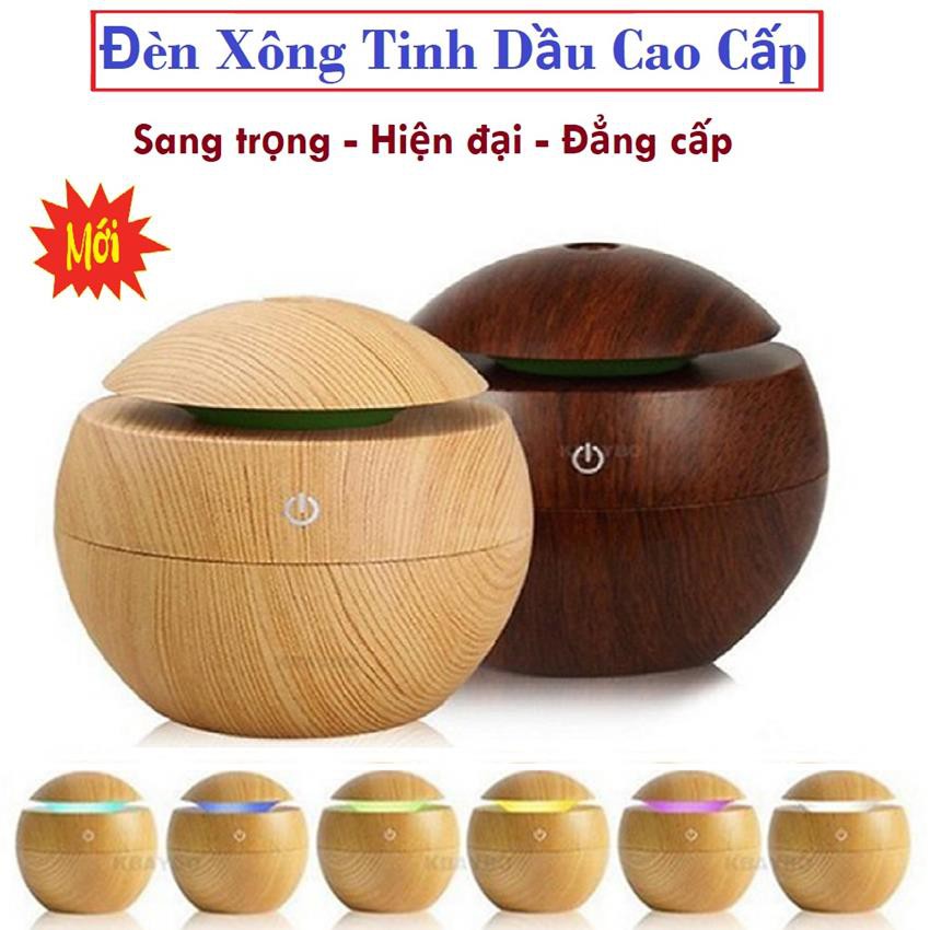 Đèn Xông Tinh Dầu Vân Gỗ - Mẫu đèn xông tinh dầu bán chạy nhất - Khư mùi hôi hiệu quả