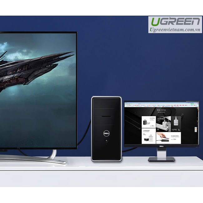 Cáp Displayport to VGA dài 1,5M chính hãng Ugreen 10247 Cao cấp