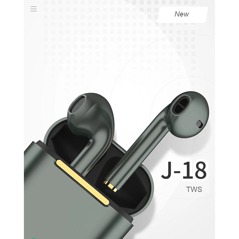 【 komon】Tai Nghe Nhét Tai J18 TWS Bluetooth Không Dây 5.0, Tai Nghe Điều Khiển Bằng Cảm Ứng Âm Thanh Nổi HIFI HD Cho Airpods Gen 2, Tai Nghe Nhét Tai Earbuds Cho iPhone Trong Tai Chơi Game 11 Pro Max, Android Matte Inpods 12 Macaron