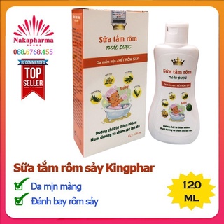 Sữa tắm rôm sảy thảo mộc Kingphar – Đánh bay rôm sảy, mụn nhọt, mẩn ngứa, hăm tã