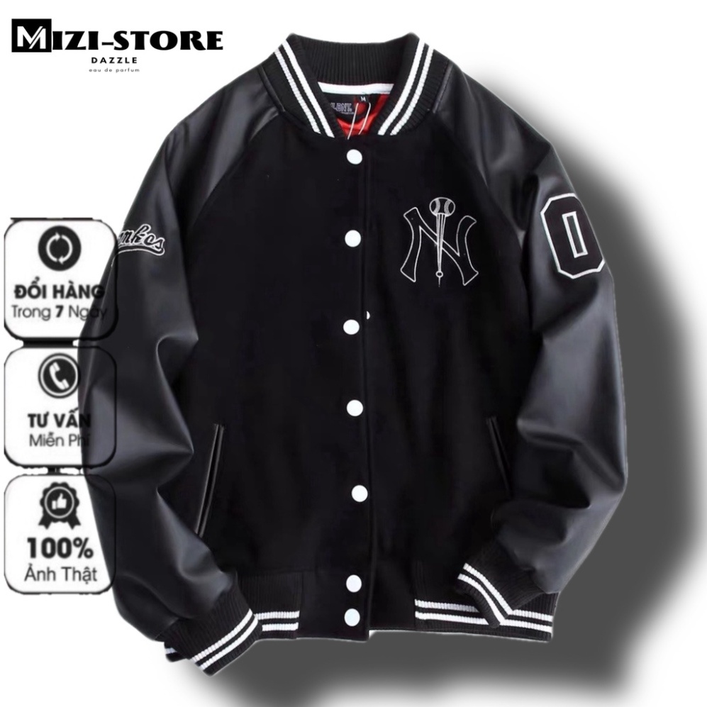 FREE SHIP FREESHIP ( Ảnh Thật ) ÁO BOMBER NY BÓNG CHÀY DA THÊU DASKI PHONG CÁCH ULZZANG 2021