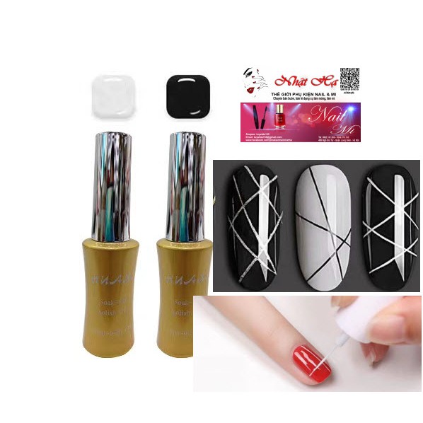 Gel Vẽ Cọ Nét Huaxi - Vẽ Móng Tay Nghệ Thuật Sắc Nét, Màu Chuẩn Đẹp - Lẻ 1 Màu