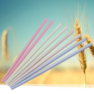 Household Creative green Cutlery Wheat Straw Long Chopsticks