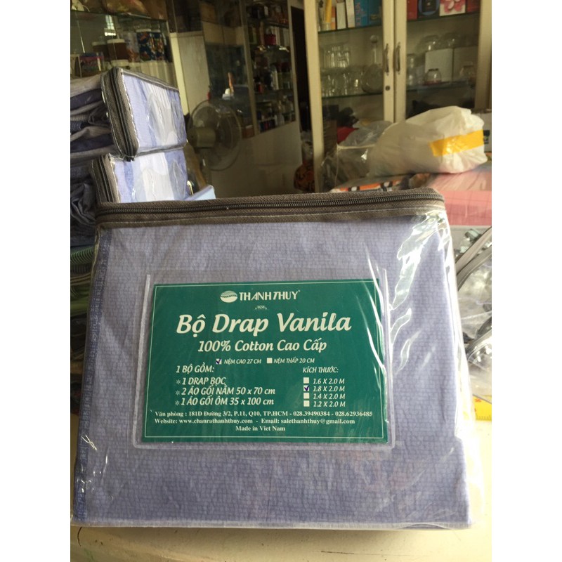 Bộ drap hộp (gối 1 lớp ) - size M6- M05
