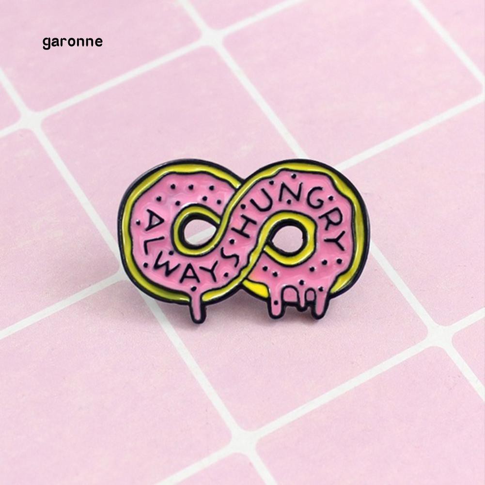 Ghim cài áo hình bánh donut thời trang cho nam nữ