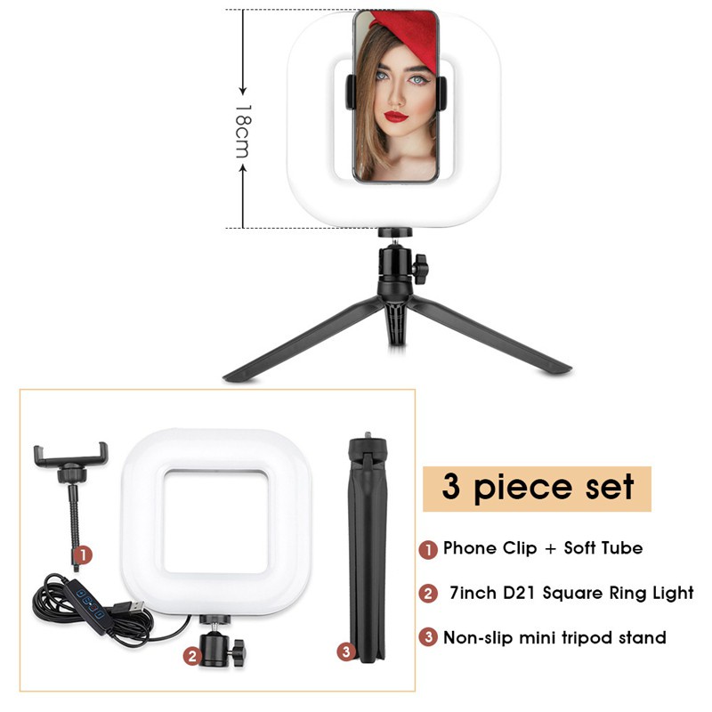 Vòng Đèn Led Ba Bước Chân Hỗ Trợ Chụp Ảnh Selfie