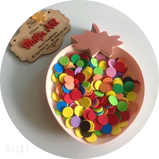 Hơn 100 chấm tròn nỉ đủ size (0.5 cm;1cm;1,5cm ;2cm ;3cm ) [học liệu montessori]