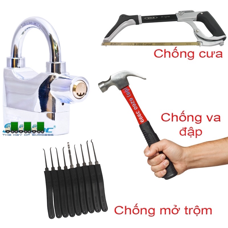 Ổ khoá báo động chống trộm Kinbar chính hãng