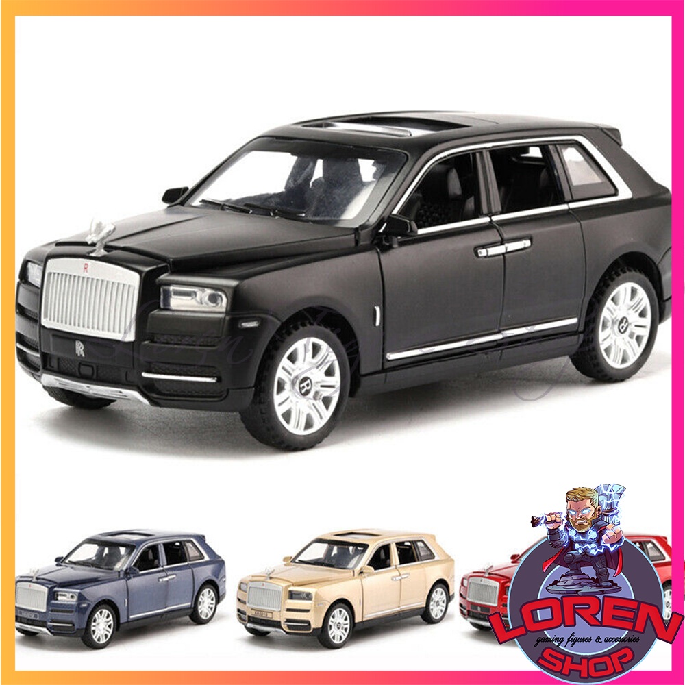 Mô hình ô tô kim loại Rolls Royce Cullinan tỷ lệ 1:32, xe siêu sang SUV mở cửa có đèn còi - Lorenshop