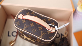 Túi Cốp Lv Nice Bb Lót Da Chuẩn Super
