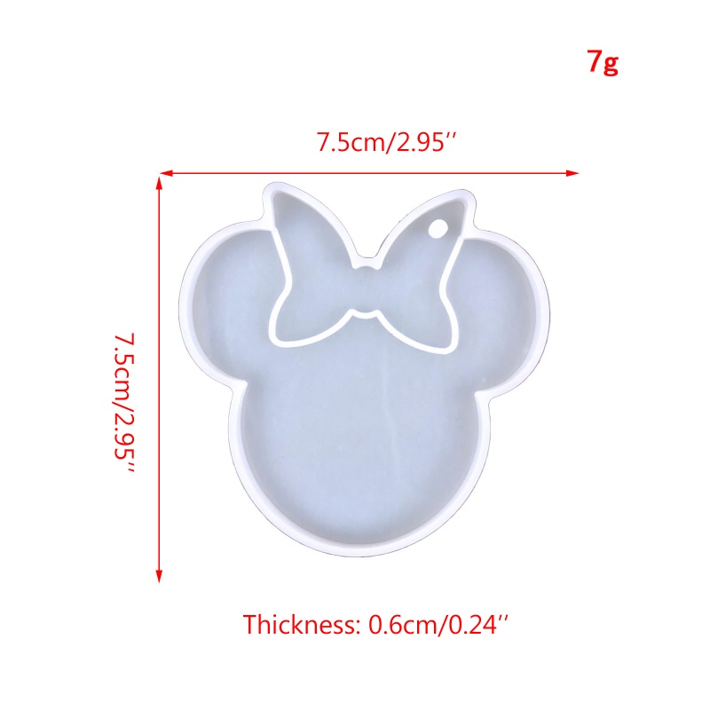 Khuôn Làm Móc Khóa Hình Bướm Có Lỗ Treo DIY