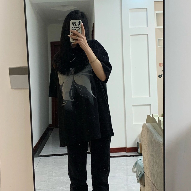 NRVP Áo Thun Cổ Tròn Ngắn Tay Thời Trang Mùa Hè Hàn Quốc 2022 Dành Cho Nữ