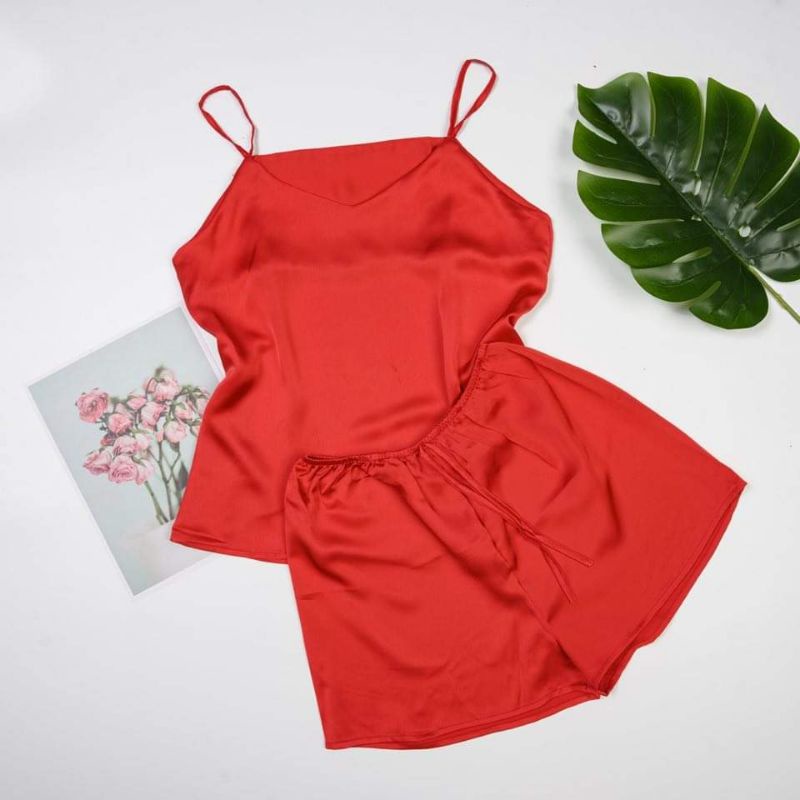 Đồ bộ 2 dây lụa satin cao cấp, cực tôn dáng, tôn da. tạo nét gợi cảm hấp dẫn | BigBuy360 - bigbuy360.vn