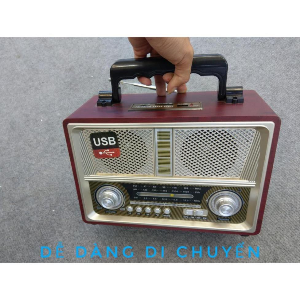 Đài radio Kemai MD-1802UR Bluetooth, nghe FM, có khe cắm thẻ nhớ, phong cách hoài cổ, âm thanh hay, chất lượng tuyệt vời