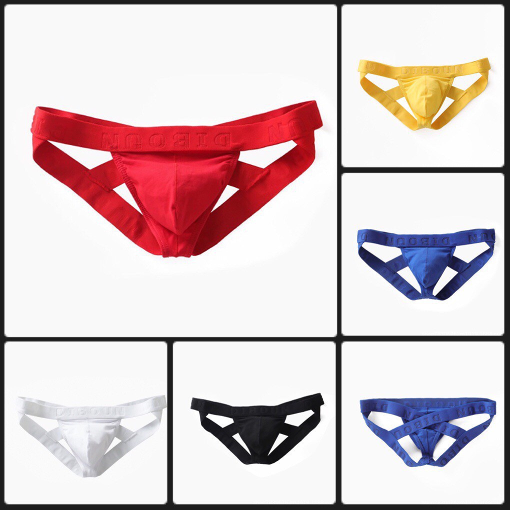 [SIÊU HOT] Quần lót nam jockstrap sexy Diboun dây đan mông - Quần sịp nam dây chéo Bikini nâng mông căng tròn quyến rũ