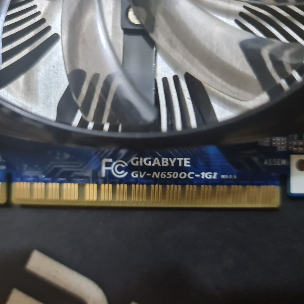 Card Đồ Họa Giga GTX650 OC đẹp như mới - Max setting LMHT FFO4 - Chiến mượt Gheshin, Pubg mobile - 650