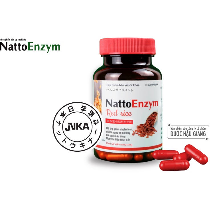 NattoEnzym - Giảm nguy cơ đột quỵ, tai biến, tắc mạch do cục máu đông, tim mạch, giảm cholesterol [Nattokinase DHG]