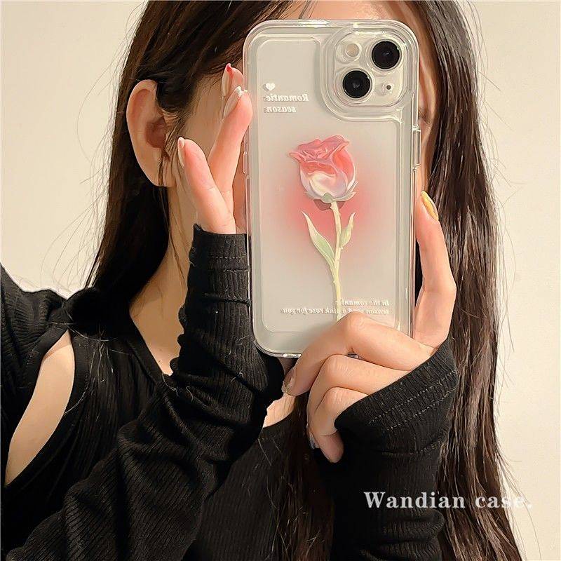 Elegant Tulip Samsung S10 Phone Case S8 Simple S9plus Female Fashion S7edge Art S6 Transparent P Ten E QVqX