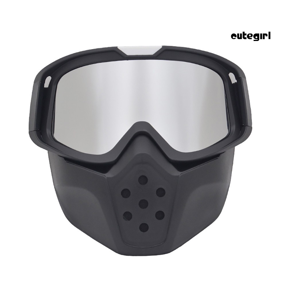 CUTE_Vintage Motorcycle Helmet Goggles Mask Motocross Windproof Protection Glasses