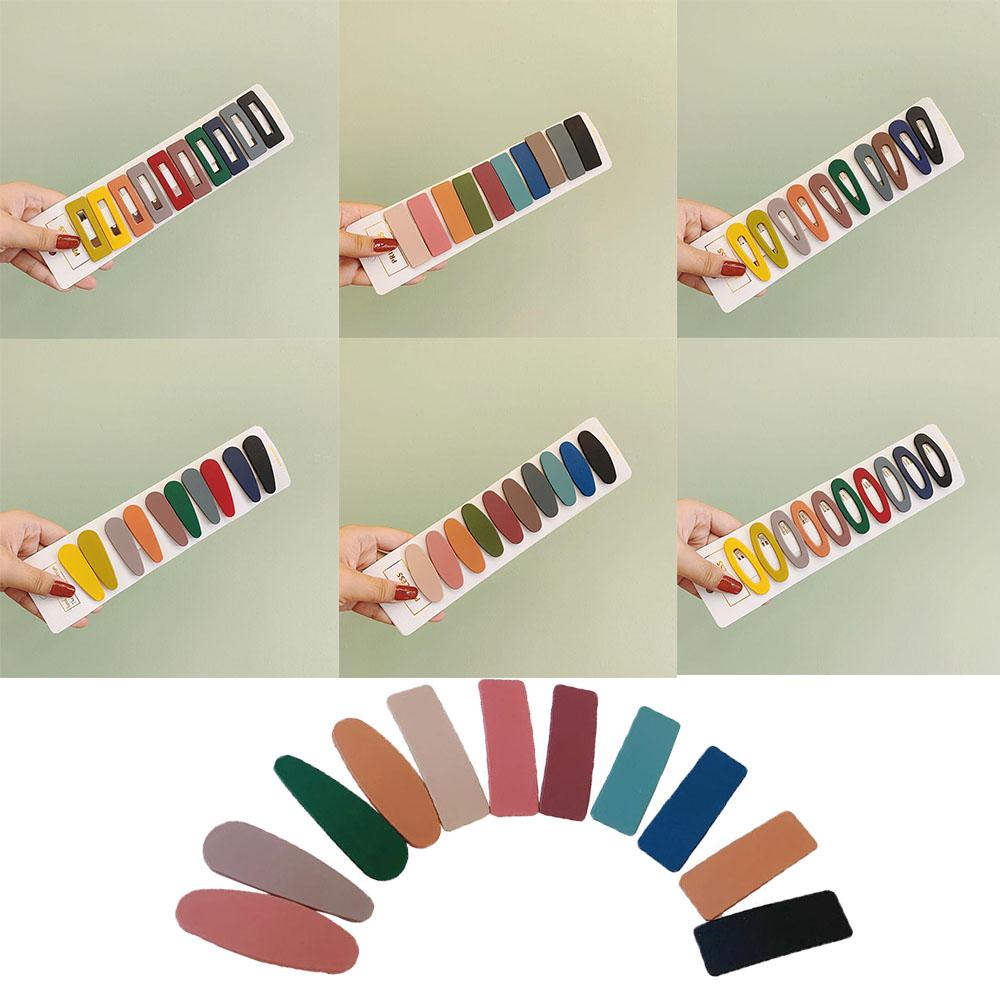 PINEVN Set 10 Kẹp Tóc Họa Tiết Hình Học Thời Trang