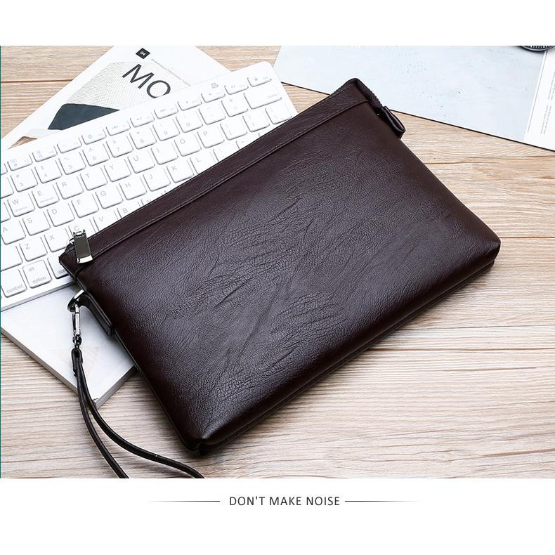 💖Ví Clutch Da Cầm Tay Nhiều Ngăn💖MỚI VỀ💖 Ví Nam Sang Trọng Đựng Vừa IPAD💖