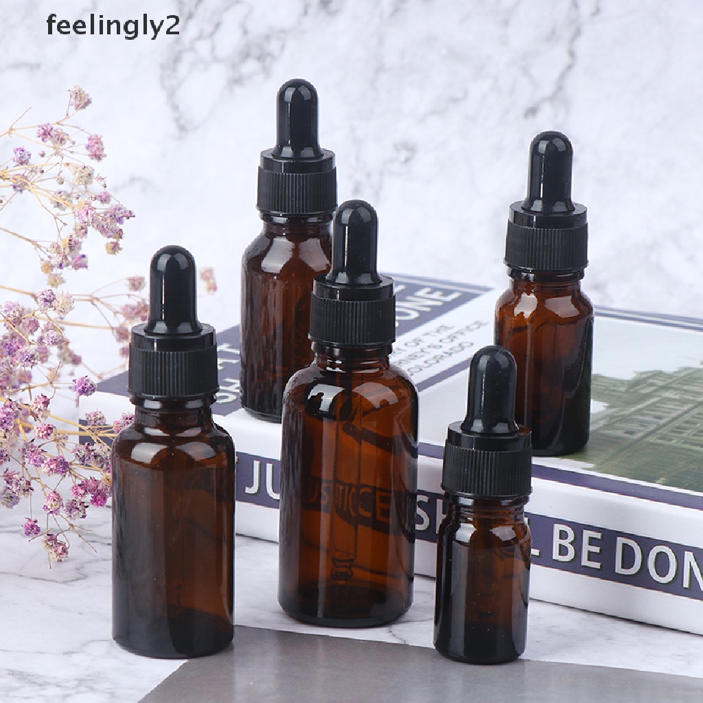 [Hàng mới về] Chai thủy tinh rỗng 5 / 10 / 15 / 20 / 30ml đựng tinh dầu tiện dụng
