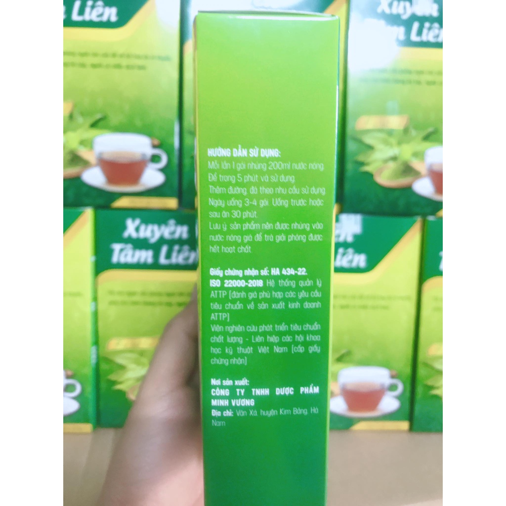 TRÀ XUYÊN TÂM LIÊN TÚI LỌC ( hộp 15 túi )
