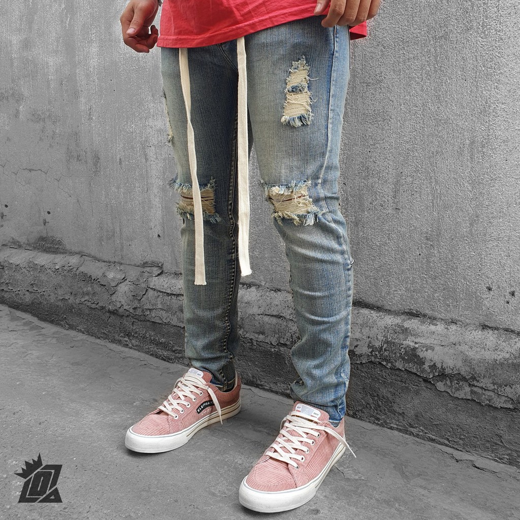 [Update] Quần Jeans Nam Rách Gối Khóa Zip Thương Hiệu PACSUN ( Hàng VNXK)
