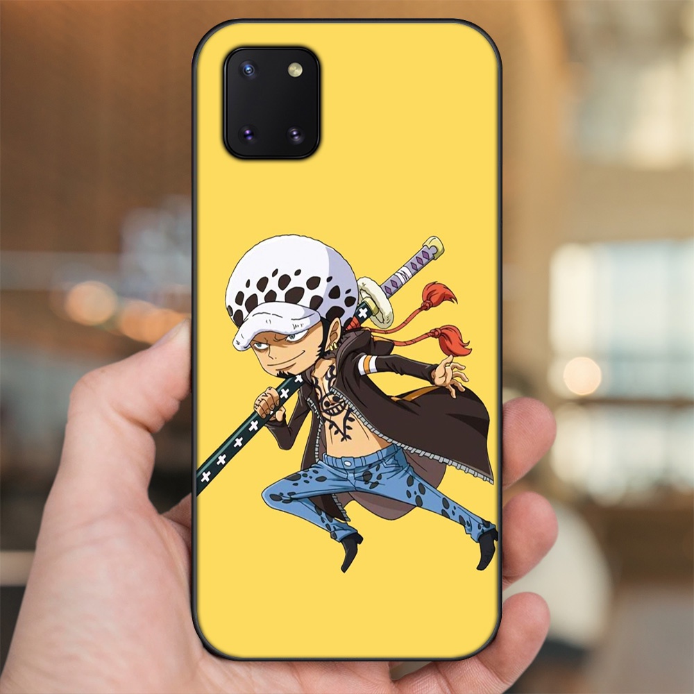 Ốp lưng Samsung Note 10 Lite viền đen in hình Law One Piece
