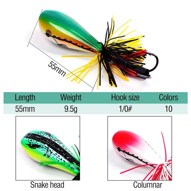 Mồi Câu Cá Giả Hình Ếch 3D Bằng Nhựa ABS Cứng 9cm / 10g