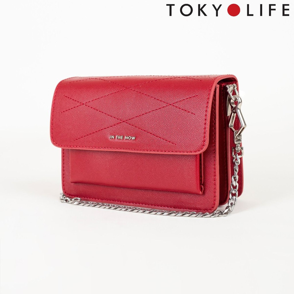 [Mã WABRSWK giảm 10% đơn 250K] Túi nữ đeo chéo TOKYOLIFE In the Now nhiều ngăn, quai xích tiện dụng E9BAG015F