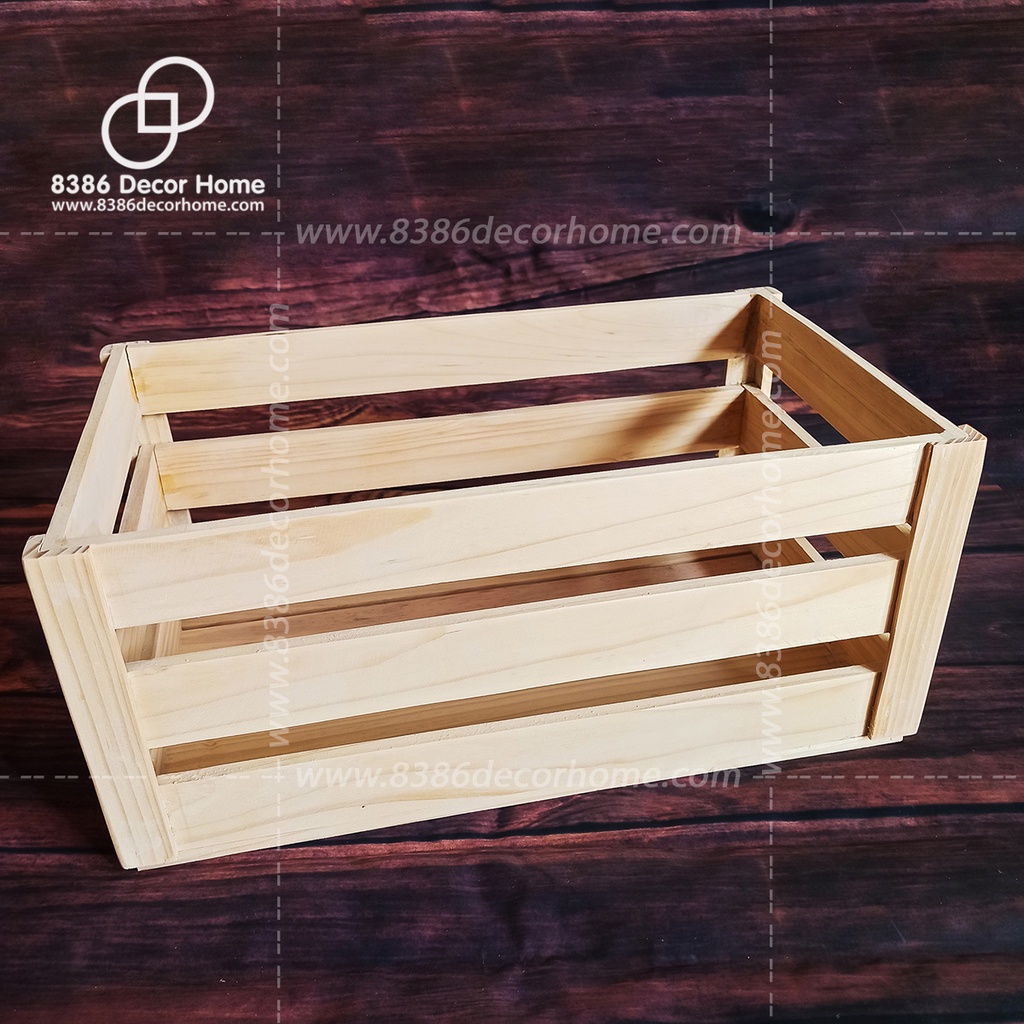 Hộp quà tết, khay gỗ gói quà, Hộp đựng đồ đa năng - Pallet gỗ thông