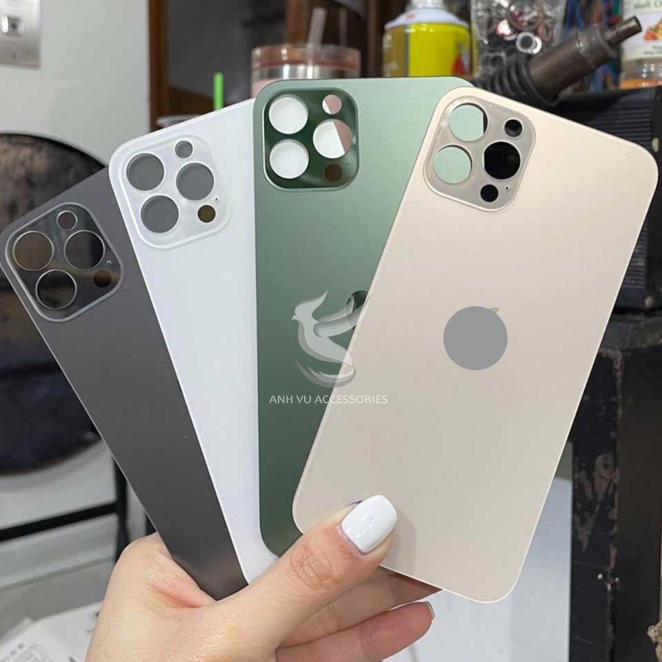 Kính lưng zin cho các dòng 12/12Pro/12Promax/13/13Pro/13Promax chuẩn đẹp, đủ màu, ráp khít