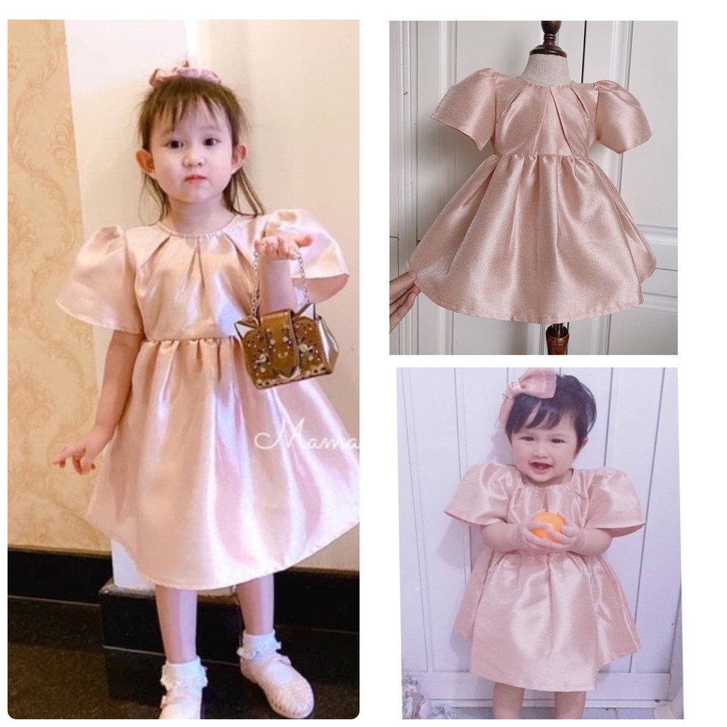 Váy trẻ em từ 6-32kg hàng thiết kế. Đầm trẻ em mẫu mã sang trọng, chất liệu thoáng mát (Mẫu V18)