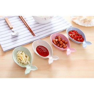 CHÉN BÁT ĐỰNG GIA VỊ CHẤM HÌNH CON CÁ