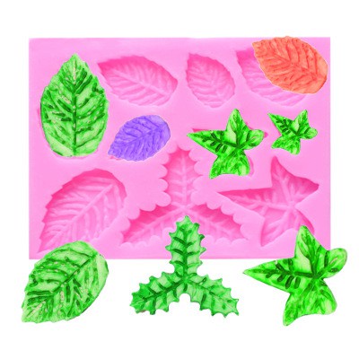 Khuôn silicon làm bánh/ socola thủ công hình lá phong nhiều kiểu bắt mắt