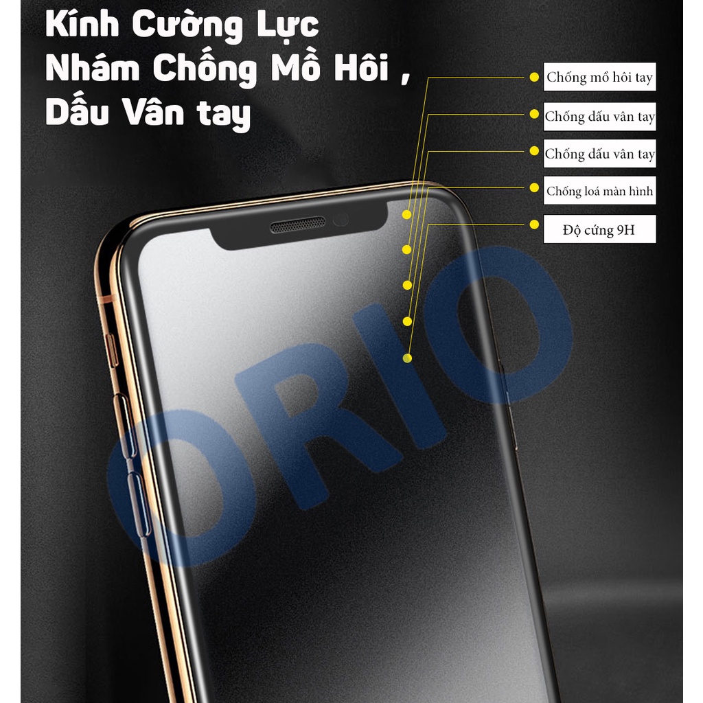 Kính cường lực iphone chống vân tay kingkong 6/6s/6plus/6splus/7/8/7plus/8plus/x/xs/xsmax/11/12/13/14/pro/promax - ORIO