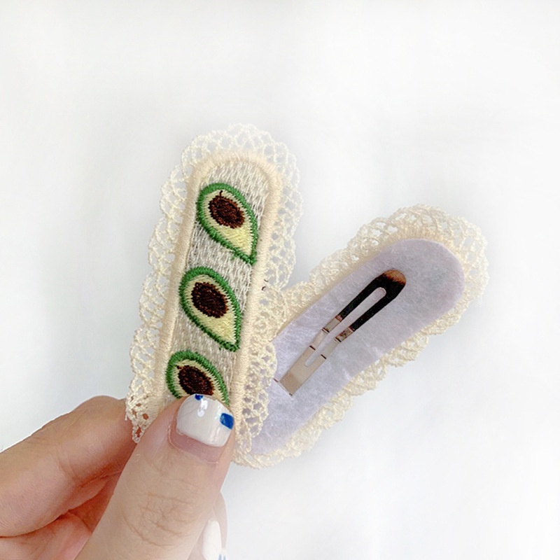 Kẹp Tóc Đan Len Hình Trái Cây Ngọt Ngào Đáng Yêu Phong Cách Hàn Quốc Cho Nữ